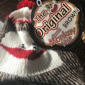 Original SOCK MONKEY Hat NWT